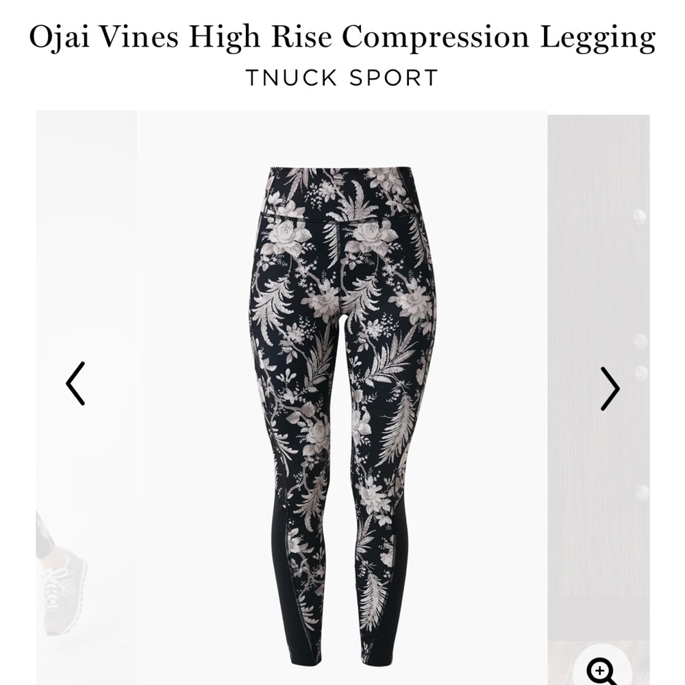 Tuckenuck Sport Leggings - Ojai Vines High Rise Compression Leggings NWOT